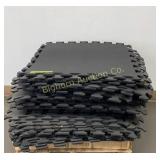 Interlocking Black Rubber Flooring