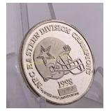 1998 One Troy Ounce .999 Fine Silver Round,