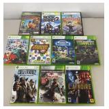 XBox 360 Game Assortment 10 Pc Lot