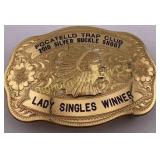 Tilden Trophy Buckle 2010 Pocatello Trap Silver
