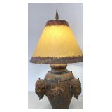 Russell D Jorgensen Bear Claw Pottery Bison Table