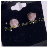 Earrings Pink Shell, Sterling Silver