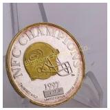 1997 One Troy Ounce .999 Fine Silver Round Green