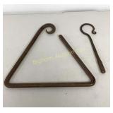 Hand Forged Chuck Wagon Triangle (Dinner Bell)