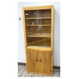 Wooden Display Cabinet w/ 3 Adjustable Shelves