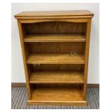 Oak Book Case w/ 3 Adjustable Shelves