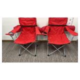 Red Ozark Trail Folding Camp Chair w/ Arms &