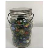 VTG Marbles in Jar