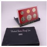 1981-S US Mint Proof Coin Set w/ Susan B. Anthony