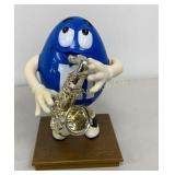 Saxophone Blue M&M Candy Dispenser