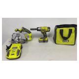 Ryobi 18 Volt drill Driver, Circular Saw