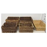 Decorative Storage Baskets 4 Pc Lot