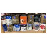 Contents of Shelf; Paint Assortment Various Colors