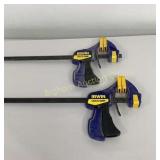 Irwin Quick-Grip 12' Bar Clamps 2 Pc Lot