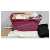 Large Tote w/ Plush Felt & Various Material, Moose