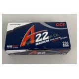 Ammo A22 Mag 200 Rds CCI Savage Arms