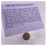 1909 VDB Wheat Cent