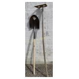 Mixing Hoe & Shovel w/ Fiberglass Handle