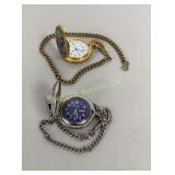 Wildlife Theme Quartz Pocket Watches w/ Chains