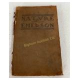Antique Book Nature by Ralph Waldo Emerson 1905