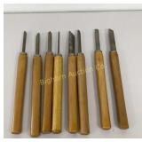 Wood Lathe Tools 8 Pc Lot