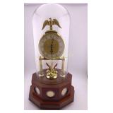 Danbury Mint Clock w/ 5 - 24K Gold Plated Buffalo