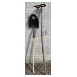 Mixing Hoe, Shovel w/ Fiberglass Handle