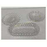 VTG Fostoria Footed Candy Dish, Plate, Oval Relish