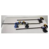Bar Clamps 2-12" and 2-24" 4 PC Lot