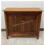 Wooden Cabinet w/ 2 Doors & Adjustable Shelf