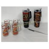 NFL 49ers 40 Oz Hogg Mugs w/ Stainless Straws