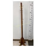 Oak Hall Tree Coat Rack Mission Style