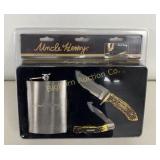 New Uncle Henry Knife & Flask Limited Edition Gift