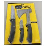 New Buck Camp Kit Knife, Saw, Hatchet