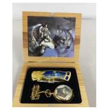 Elk Ridge Wolf Collectors Knife & Quartz