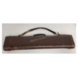 VTG Leather Shotgun Storage Travel Hard Case