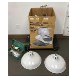 Bulk Lot of Assorted Electrical Items: Funnels,