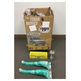 Bulk Lot of Assorted Hardware, Saw Blades, Wire,