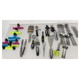 Kitchen Utensil  Assortment Silverware, Chip Clips