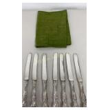 VTG WM Rogers Silver Plate Knife Set 7 Pc Lot