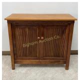 Wooden Cabinet w/ 2 Doors & Adjustable Shelf