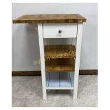Kitchen Trolley Island w/ Butcher Block Drop Leaf