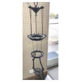 VTG Victorian Retractable Oil Lamp Holder