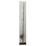 VTG 6Ft Bamboo Fishing Rod w/ Reel