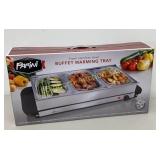 Parini Buffet Warming Tray w/ 3-Stainless Steel