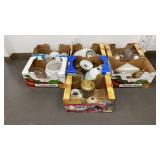 Bulk Lot of VTG Light Fixtures: Globes, Milk