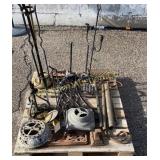 Contents of Pallet Singer Sewing Machine Cabinet