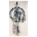 Native Style Dream Catcher w/ Obsidian Spear