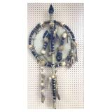 Native Style Dream Catcher w/ Obsidian Spear