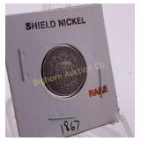 1867 Shield Nickel